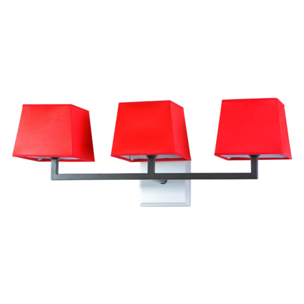 Бра N&B Light "АТЛАНТА" 14103, 3хЕ14, 235х640х210 мм, черный/белый/красный - 1