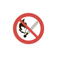 Табличка &quot;Заборонено користуватися відкритим вогнем&quot; У 7.2, 280 мм