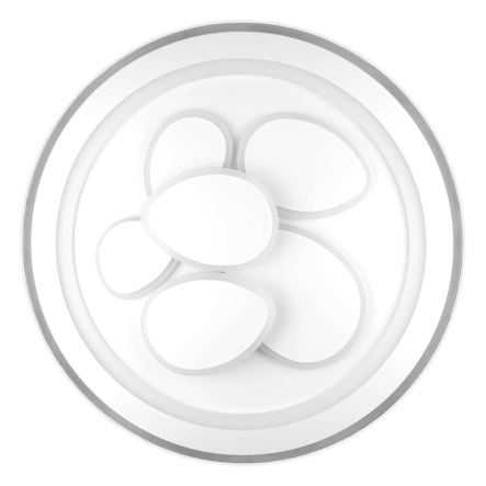 Светильник VIOLUX Smart OREO, 110W, 3000-4500-6000К, 8000Lm, 550 мм, круг, белый, 220385 