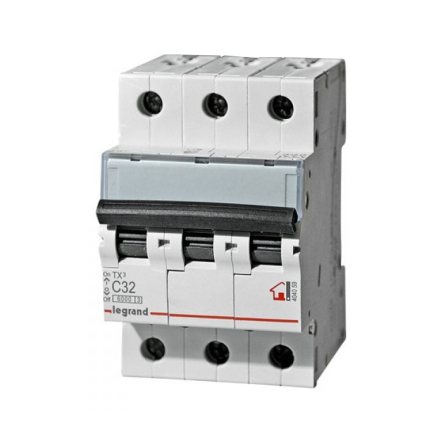Автоматический выключатель Legrand TX3 32A 3Р 6кА тип С 404059 - 1