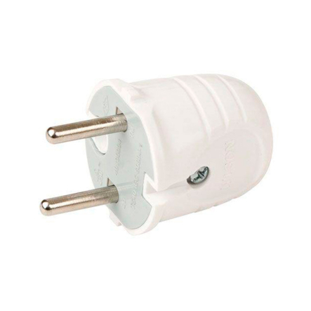 Вилка Nilson без заземлення, біла, 40130004 - 1