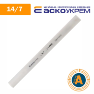 Трубка термоусаживаемая (ТУТ), АСКО-УКРЕМ, d - 14,0/7,0 мм., белая PRO, А01500440534