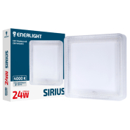Светильник LED ENERLIGHT, SIRIUS 24Вт, 4000К, 2150Lm, IP20, 180х180х40мм, SIRIUS24SMD90N