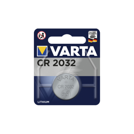 Батарейка VARTA CR 2032, літієва, таблетка, 6032101401 - 1