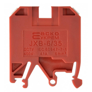 Клемник гвинтовий JXB-6х35 червоний, АСКО-УКРЕМ, A0130010035