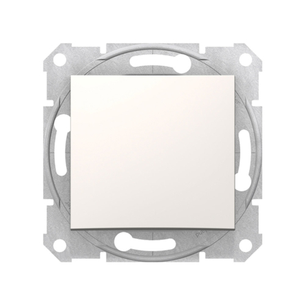 Переключатель одноклавішний Schneider Electric Sedna, слонова кістка, SDN0400123 - 1