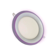 Светильник LED PANEL RIGHT HAUSEN RIM, 3W, 4000K, 110х24мм, белый, подсветка 3W фиолетовая