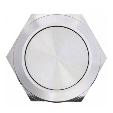 TYJ 19-211 Кнопка металлическая, АСКО-УКРЕМ, A0140010108, плоская 19мм 1NO+1NC