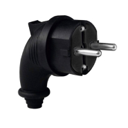 Вилка с боковым вводом з/к TechnoSystems RUBBER R/B, TNSy5000073