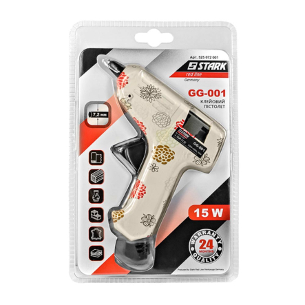 Пистолет клеевой Stark 7.2 мм, 15 Вт, 525072001