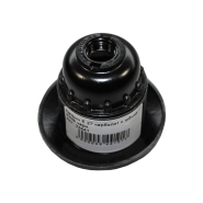 Патрон Е27, карболіт, зі спідницею, 220В, чорний, Е27Н12РП-01