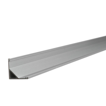 Профиль угловой ПФ-9 анодированный, полуматовый рассеиватель (комплект) 2м