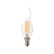 Лампа світлодіодна Horoz Electric Filament FLAME-4, 4 Вт, 2700K, E14, 220 В, CF37, 001-014-0004-010