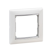 Рамка 1 пост LEGRAND Valena, 770491, белый/серебро