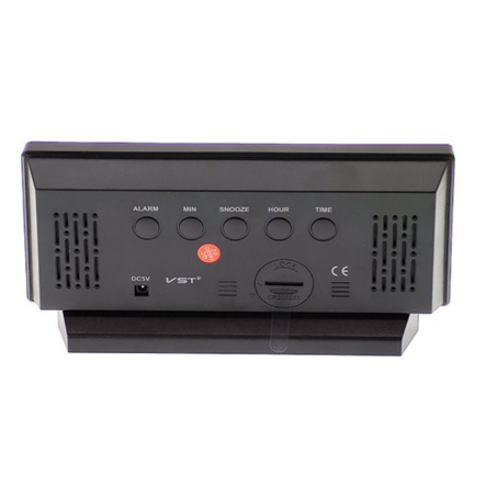 Часы VST-897-4, ярко-зелений, температура, USB