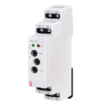 Реле часу ETI CRM-72TO UNI 12-240V AC/DC (1x8A/AC1) затримка на вкл/викл, 2470096 - 1