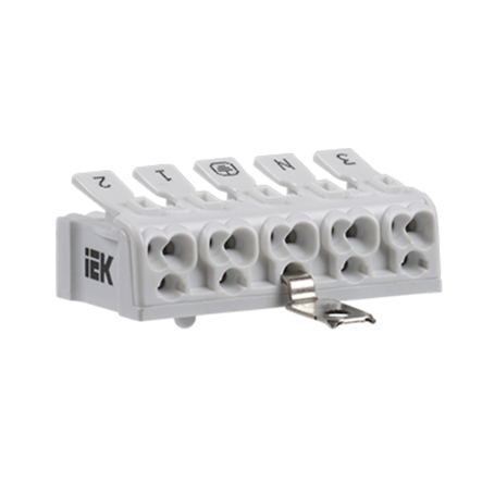 Клема пружинна сполучна КСПнз5-3L + N + PE IEK - 1