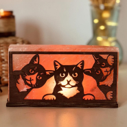 Соляний світильник «Три котики» 2кг