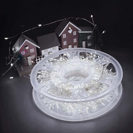 Гирлянда LED Нитка LED900 30м, + пульт, USB, Белый свет