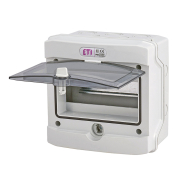 Щит пластиковый ETI ECH 8G, 8 модулей, наружного исполнения, IP65, 1101061