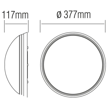 Светильник пластиковый HOROZ, Облако, Е27, IP20, max. 2x26W, белый, 400-000-104