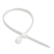 Хомут з кільцем TechnoSystems ХОК 200x4,8 мм, білий, TNSy5502887