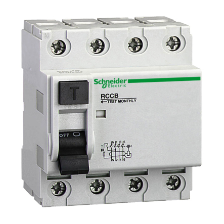 Дифреле Schneider Electric Multi 9 ID Europeen, 4р, 40А, 30 mА, 23042 - 1