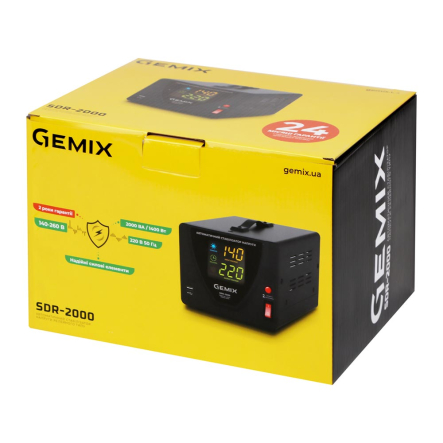 Стабилизатор напряжения Gemix SDR-2000 (1400Вт)