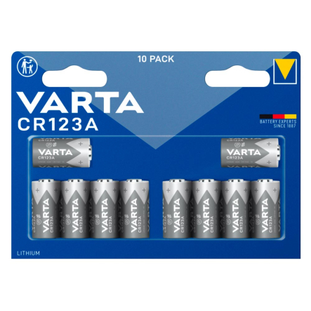 Батарейка VARTA CR 123A 3V BLI 10 LITHIUM 3V - 1