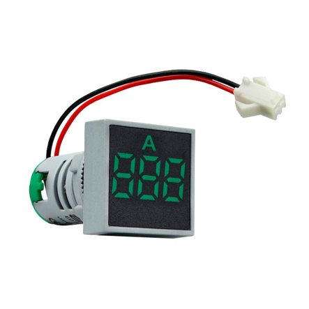 Амперметр цифровой АСКО-УКРЕМ ED16-22FAD 0-100A (зелёный) врезной монтаж, A0190010039