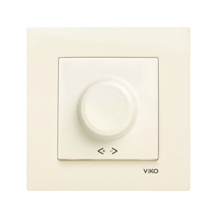 Светорегулятор поворотный VIKO KARRE, 600 Вт, 90960120, крем - 1