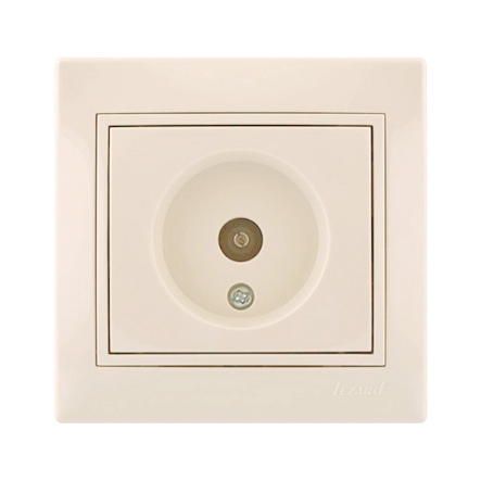 Розетка ТВ концевая Lezard MIRA, крем, 701-0303-130 - 1