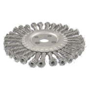 Щетка дисковая D200 из плетеной проволоки отв. 32мм