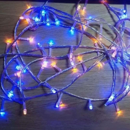 Гирлянда LED Штора от USB (2x2м)  + пульт, Флаг Украины