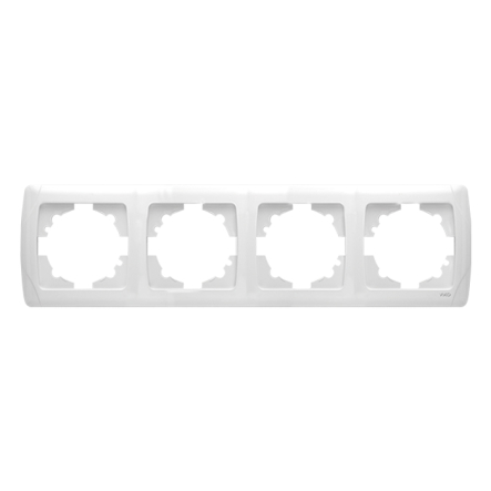 Рамка четверная горизонтальная VIKO CARMEN, 90571104, белая - 1