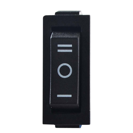 Переключатель 1 клав. перекидной, черный, KCD3-103 B/B, АСКО-УКРЕМ, A0140040031 - 2