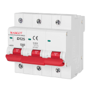 Автоматический выключатель E.NEXT e.mcb.stand.100.3.D125, 3р, 125А, D, 10кА, s026004