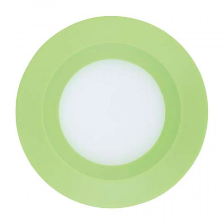 Світильник світлодіодний FERON AL525, 3W, 240Lm, 5000K, круглий, вбудований, 90х26мм, зелений, 4692 - 1