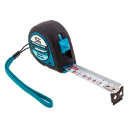 Рулетка GROSS &quot;Ergonomisch&quot; 5 м x 25 мм, магнітний прогумований зачіп, 31103