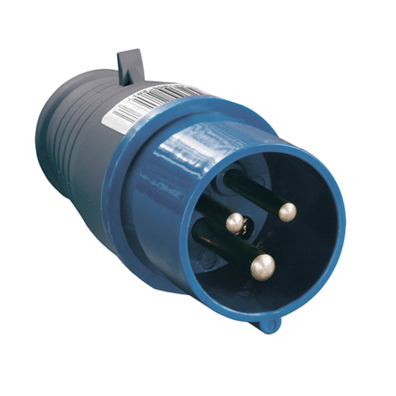 Вилка 013 2Р+РЕ 16A, 220В, IP44, IEK PSR01-016-3 - 1
