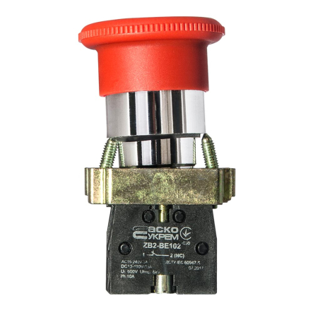 Кнопка безопасности, Возврат поворотом ХВ2-BS542, АСКО-УКРЕМ, A0140010017