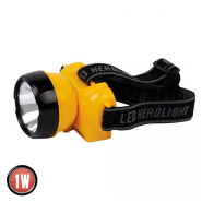 Фонарик налобный HOROZ BECKHAM-1 1W, 7000K LED, желтый, 084-007-0001-010