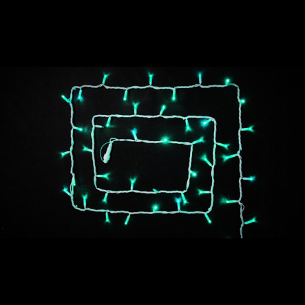 Гирлянда внешняя DELUX, STRING, 100LED, 10м, (2х5м), 20, flash, зеленая/белая, IP44 - 1