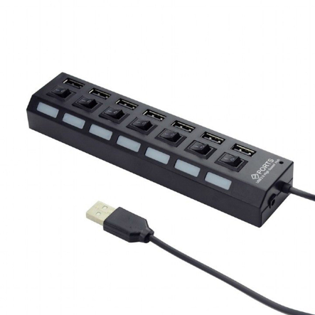 Хаб Gembird UHB-U2P7-03 на 7 портів USB 2.0 - 1