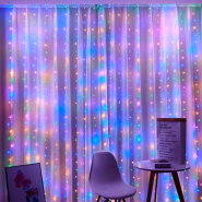 Гірлянда волосінь штора (Промені роси) 2*2 м, USB, з пультом, мульті, M-37