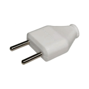 Вилка плоская NEOMAX NX1007, 250В, IP20, белая, без заземления