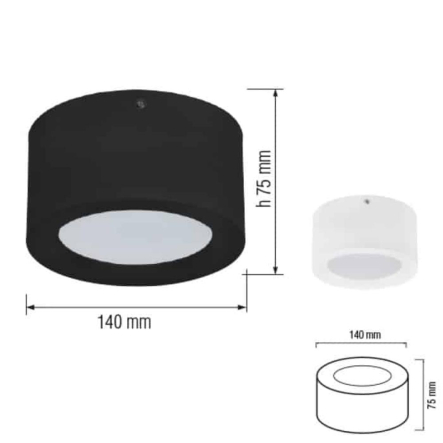 Светильник LED накладной HOROZ Electric SANDRA-10 10W 4200К 700Lm Ø140мм
