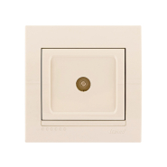 Розетка Lezard DERIY ТВ концевая, крем, 702-0303-130