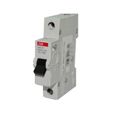 Автоматический выключатель ABB BMS411-C63, 1P, 63А, 4.5kA, 2CDS641041R0634 - 1