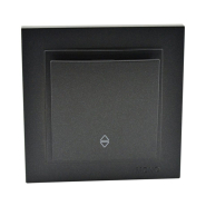 Вимикач 1 кл. прохідний, Mono Electric, DESPINA, графіт, 102-202025-109